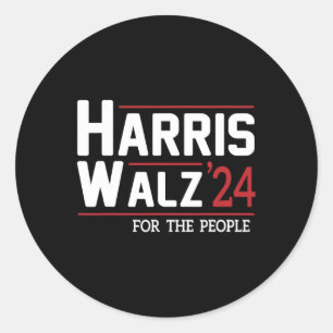 Sticker Rond Walz 2024 Président American Kamala Harris Waltz
