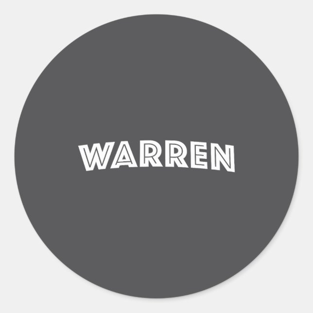 Sticker Rond Warren  (Devant)