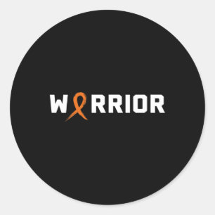 Sticker Rond WARRIOR LEUKEMIA SHIRT - Sensibilisation au cancer