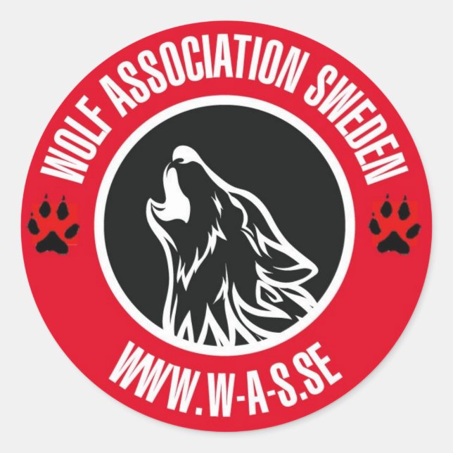 Sticker Rond WAS dekal (Devant)