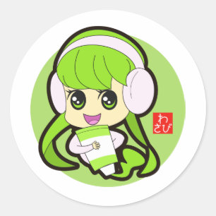 Sticker Rond Wasabi