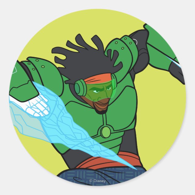 Sticker Rond Wasabi surchargé (Devant)