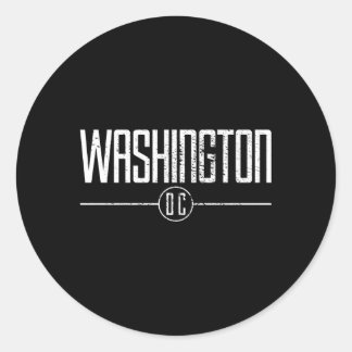 Sticker Rond Washington D
