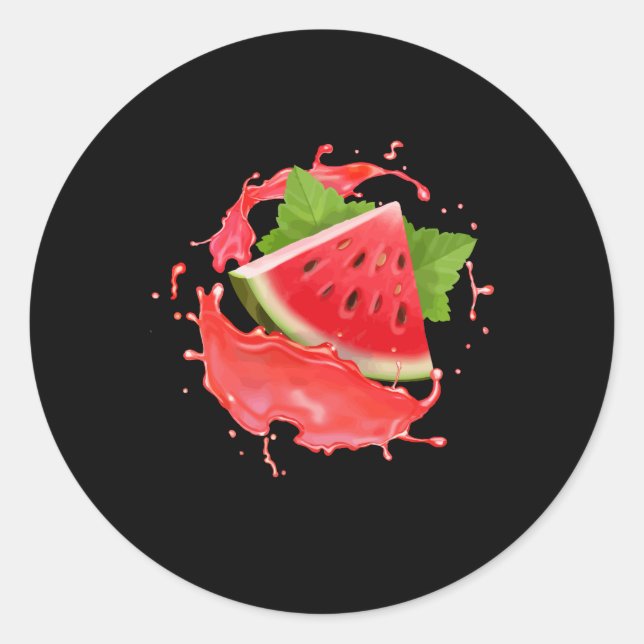 Sticker Rond Watermelon (Devant)