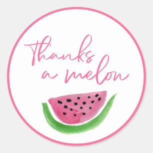 Sticker Rond Watermelon grâce à un Merci Melon