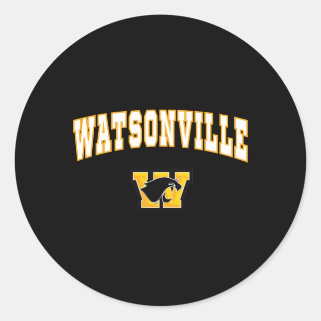 Sticker Rond Watsonville High School Wildcatz C2 (Devant)
