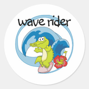 Sticker Rond Wave Rider