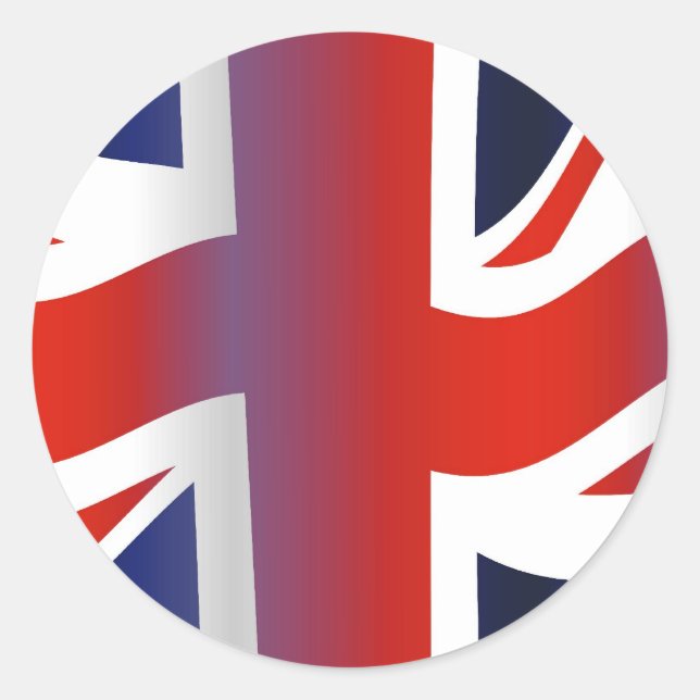 Sticker Rond Wavy UK (Devant)
