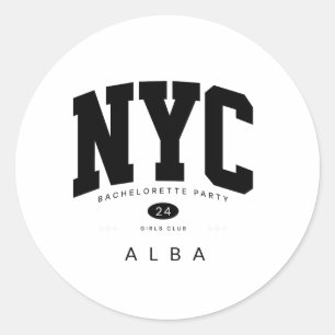 Sticker Rond week-end new york