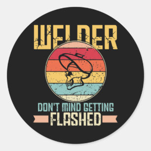 Sticker Rond Welder Dit Welder For Men