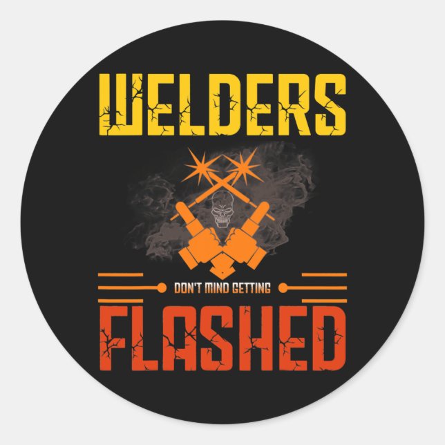 Sticker Rond Welder Dit Welder For Men (Devant)