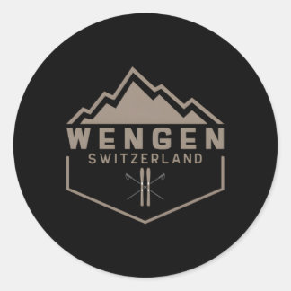 Sticker Rond Wengen Suisse