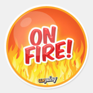 Sticker Rond Weplay Props Series 1 - On Fire!