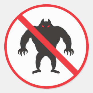 Sticker Rond Werewolf