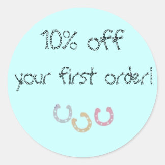 Sticker Rond Western - 10% de réduction sur votre première comm