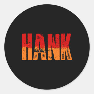 Sticker Rond Western Hank Folk Style Line Danser Country Music