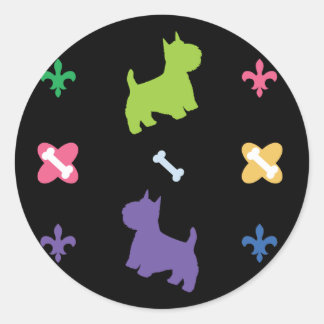 Sticker Rond Westie