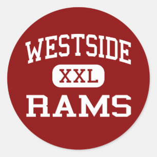 Sticker Rond Westside - Rams - High - Anderson Caroline du Sud