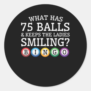 Sticker Rond What 75 Balls Keep