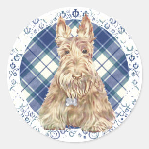 Sticker Rond Wheate Tartan