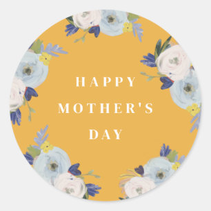 Sticker Rond Where Love Grows Mother's Day