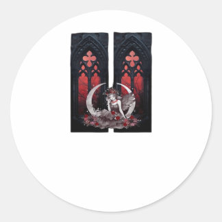Sticker Rond Whimsigoth Fairy Style gothique classique