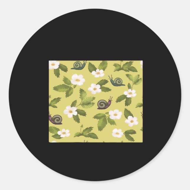 Sticker Rond Whimsigoth Snail Classic (Devant)