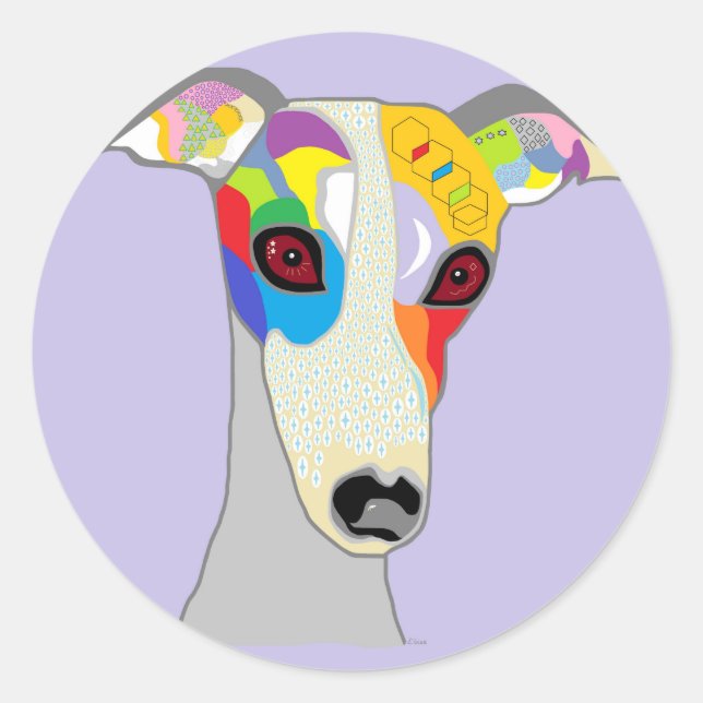 STICKER ROND WHIPPET (Devant)