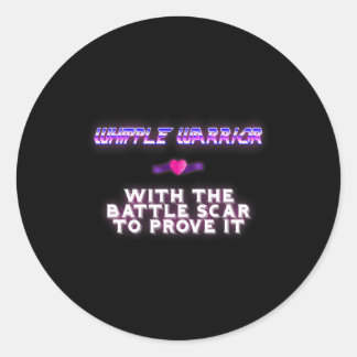Sticker Rond Whipple Guerrier Pancréatique Cancer Sensibilisati