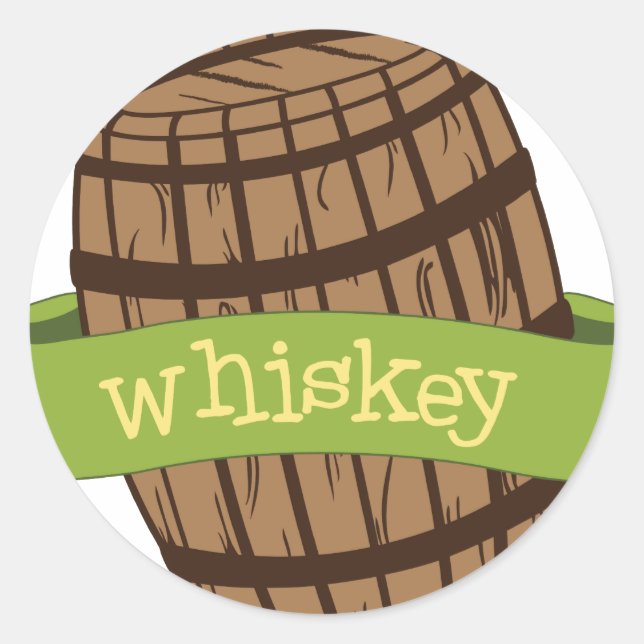 Sticker Rond Whiskey (Devant)