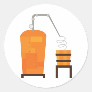 Sticker Rond Whiskey
