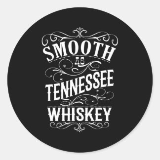 Sticker Rond Whiskey lisse comme Tennessee