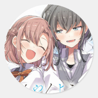 Sticker Rond Whisper me a Love Song | Sasakoi | Yuri Manga