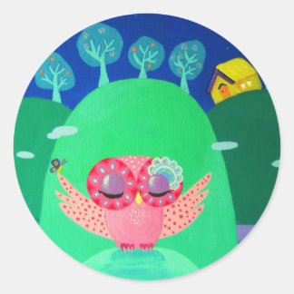 Sticker Rond Whispers de montagne