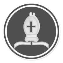 White Bishop Chess Piece