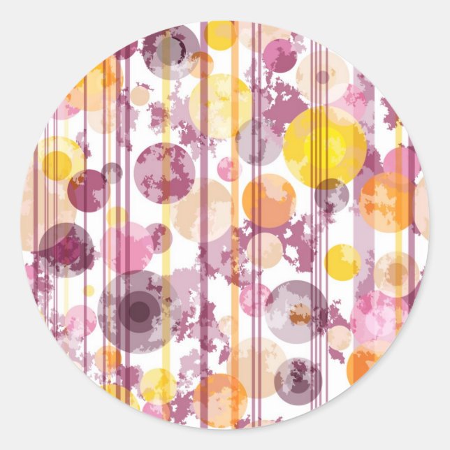 Sticker Rond White Patters de Spotty (Devant)