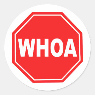 Sticker Rond Whoa