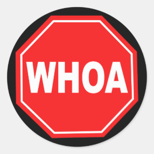 Sticker Rond whoa