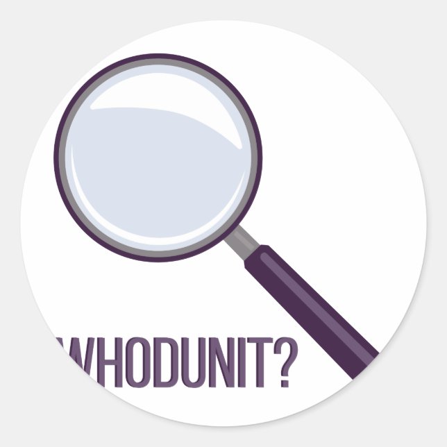 Sticker Rond Whodunit (Devant)