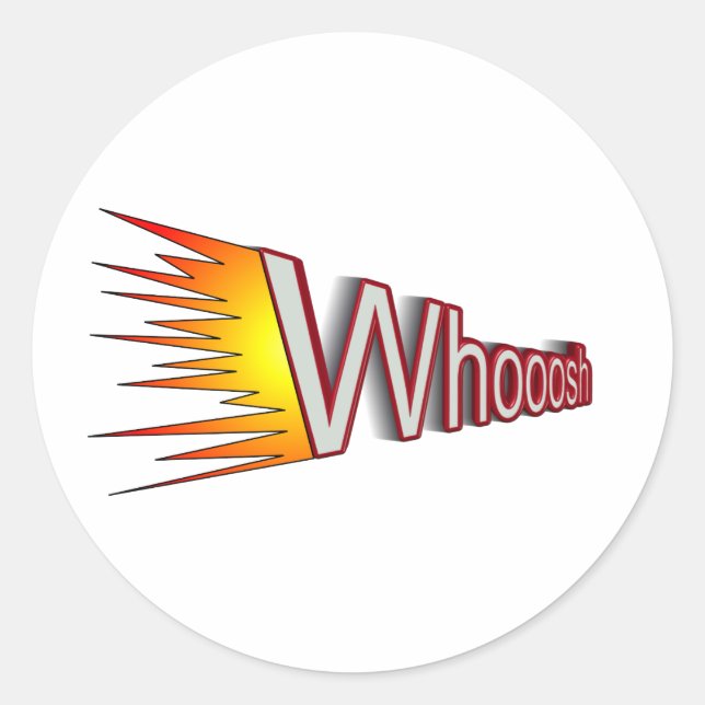 Sticker Rond whoosh (Devant)