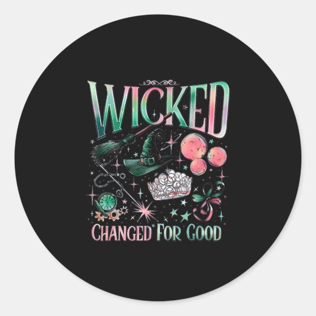 Sticker Rond Wicked Changed For Good  (Devant)