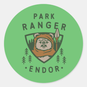 Sticker Rond Wicket Park Ranger Graphic