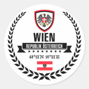 Sticker Rond Wien