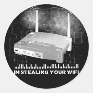 Sticker Rond wifitheifnoir
