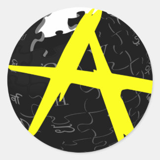 Sticker Rond Wiki AnCap