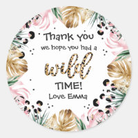 Wild One Birthday Empreinte de léopard Wild Jungle