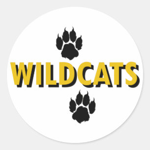 Sticker Rond Wildcats