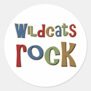 Sticker Rond Wildcats Rock