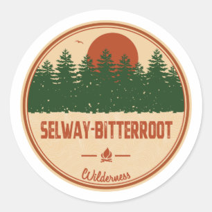Sticker Rond Wilderness de Selway-Bitterroot Montana Idaho