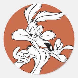 Sticker Rond WILE E. COYOTE™ A L'Air Agréable